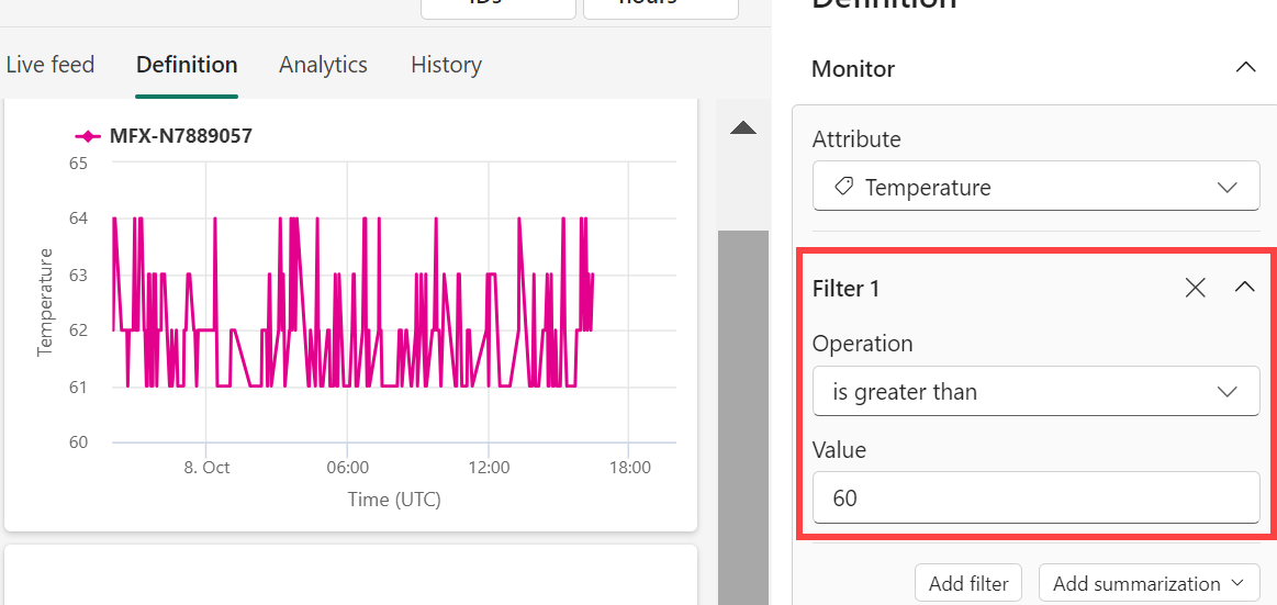 显示使用 Activator 筛选器的屏幕截图。