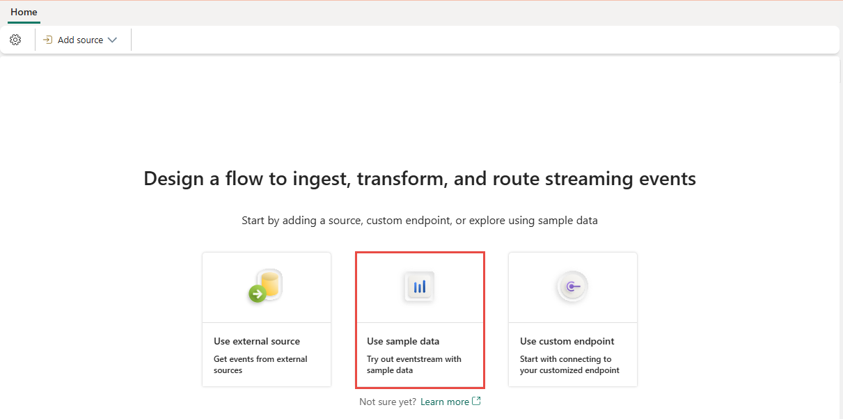 用于使用示例数据的磁贴的屏幕截图。