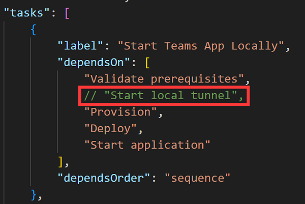 屏幕截图显示了使用自己的隧道的任务。