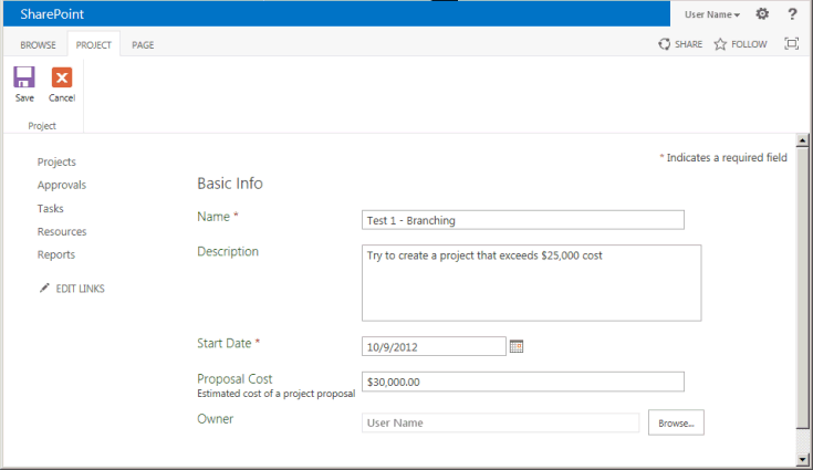 使用编辑的项目信息 PDP