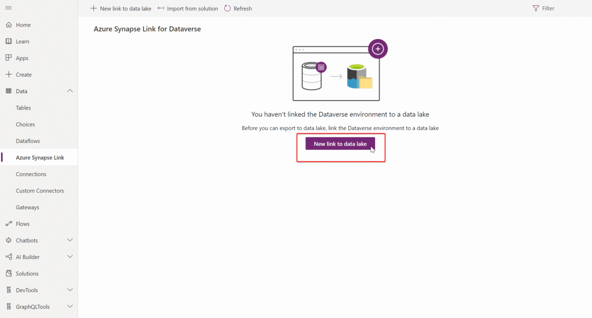 Azure Synapse链接 GIF。