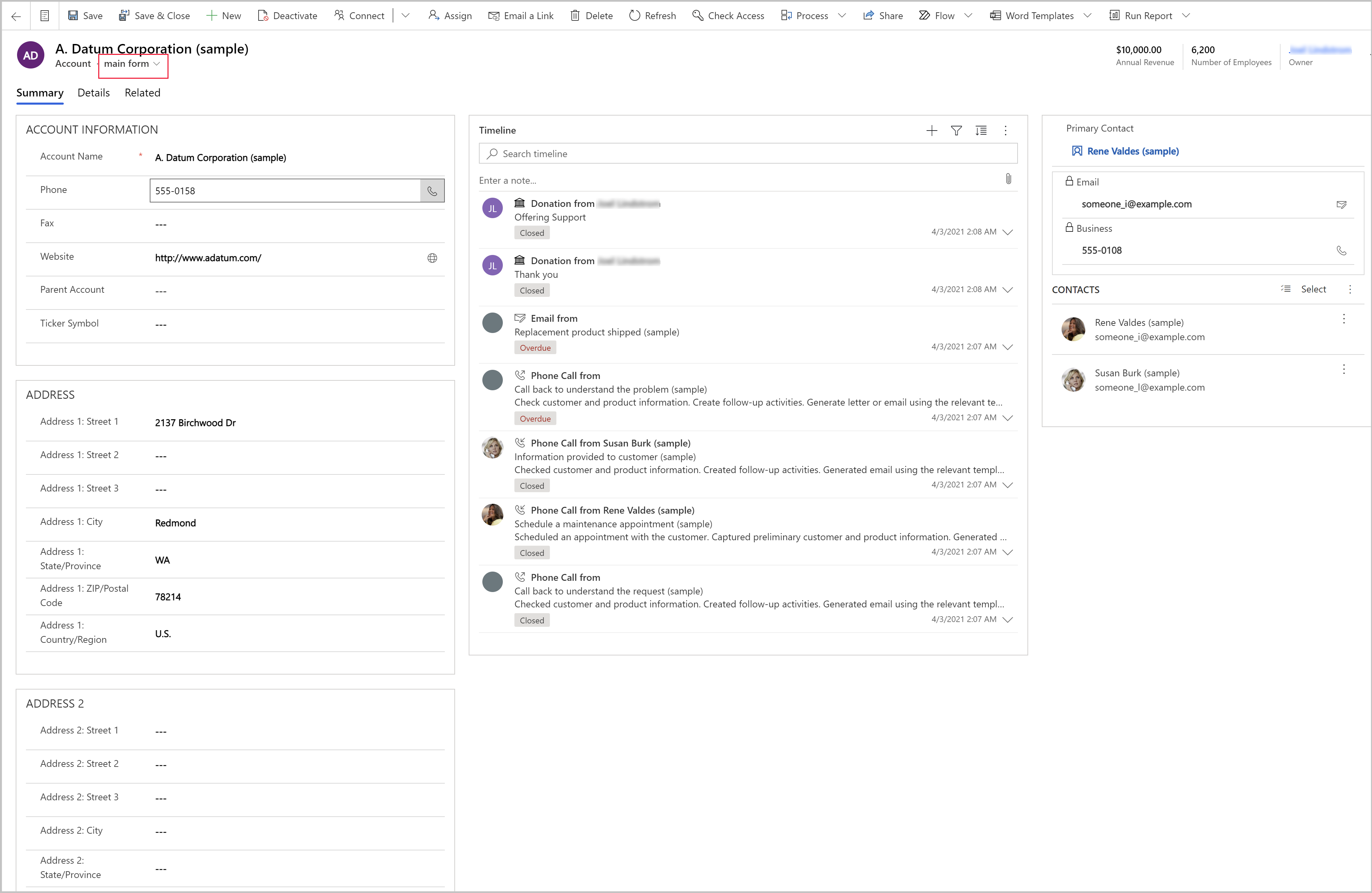 已创建和修改新窗体