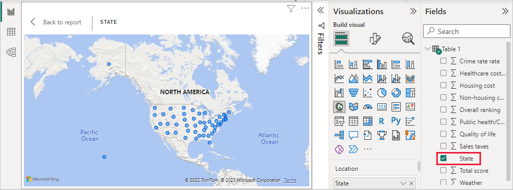 Drag a value to the canvas