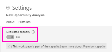 高级容量为“打开”的屏幕截图。