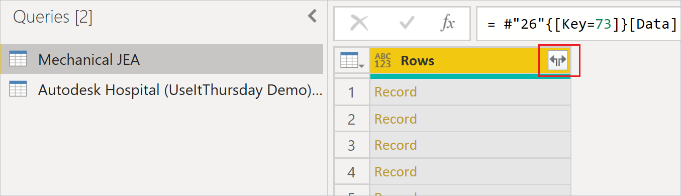 数据预览预转换的屏幕截图。