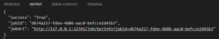 用于 Visual Studio Code 的 Data Lake 工具本地运行输出
