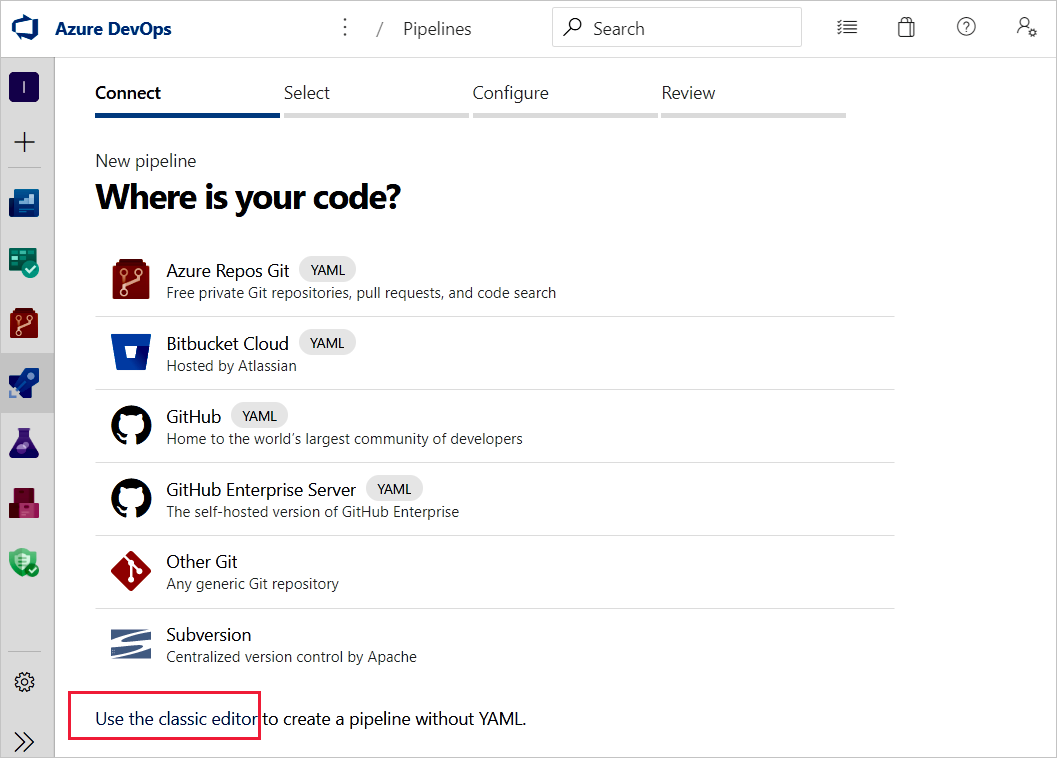 显示如何使用经典编辑器的屏幕截图。