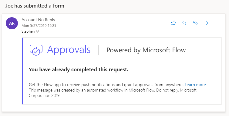 Approval updated Approval updated