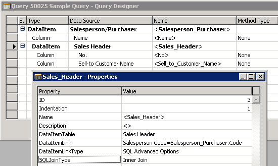 NAV_Query_Designer_SQL_Inner_Join Query Designer for an SQL Inner link type