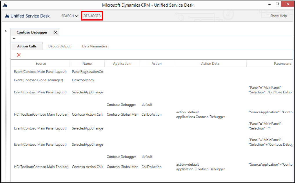 您的代理应用程序中的调试器