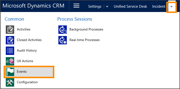查看事件托管控件的事件