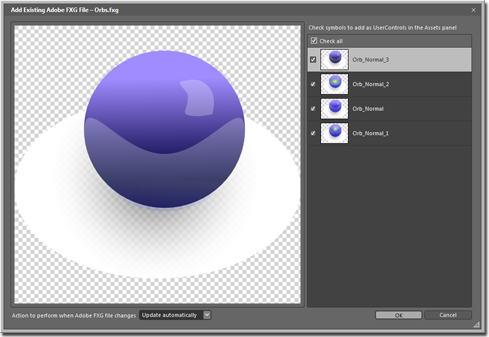 在 Expression Blend 中添加现有的 Adobe FXG 文件