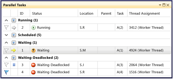 Parallel_Tasks_GroupedMode Grouped mode in Parallel Tasks window