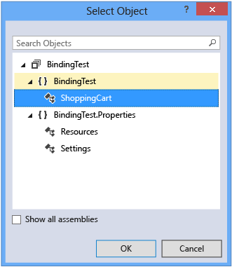 BlendSelectObject The Select Object dialog box