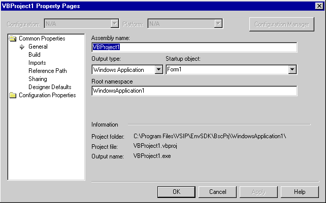 vsVBPropPages Visual Basic Property Pages