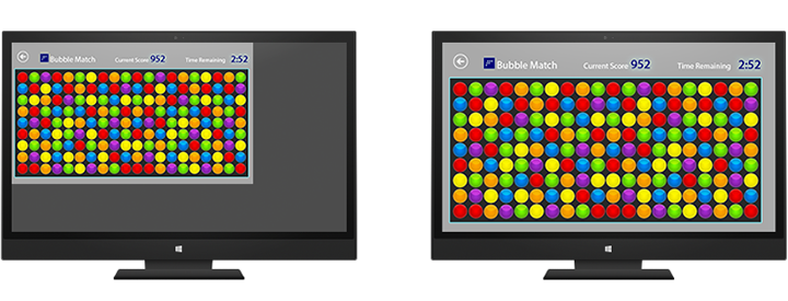缩放成适应固定布局的游戏