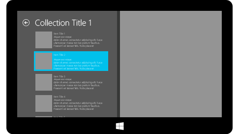 宽度较窄时具有单窗格的垂直平移的应用