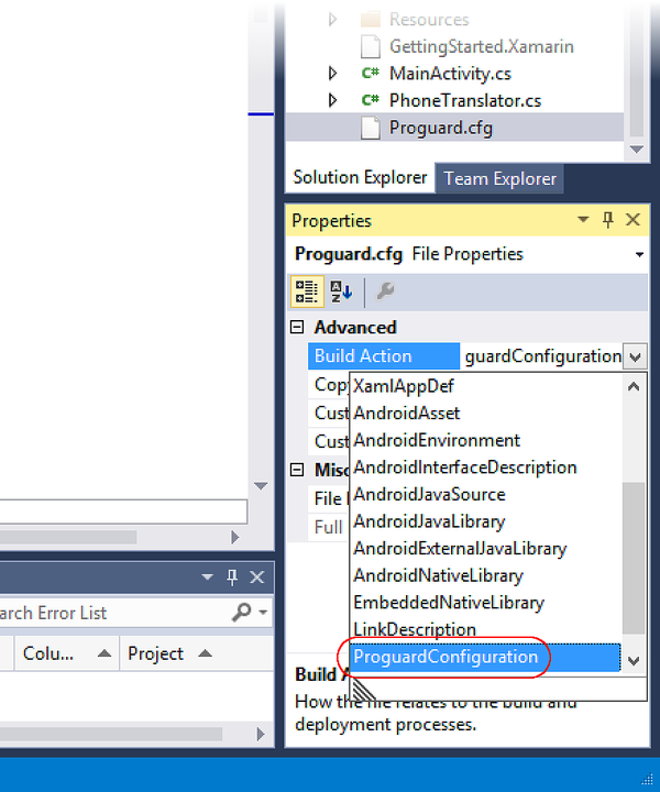 ProGuard 生成操作