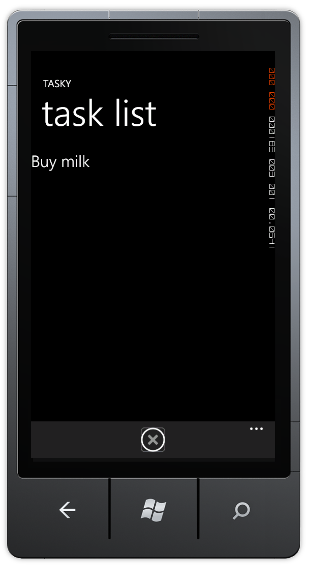 Windows Phone 应用使用标准布局,在屏幕底部填充应用栏,而不是顶部导航栏