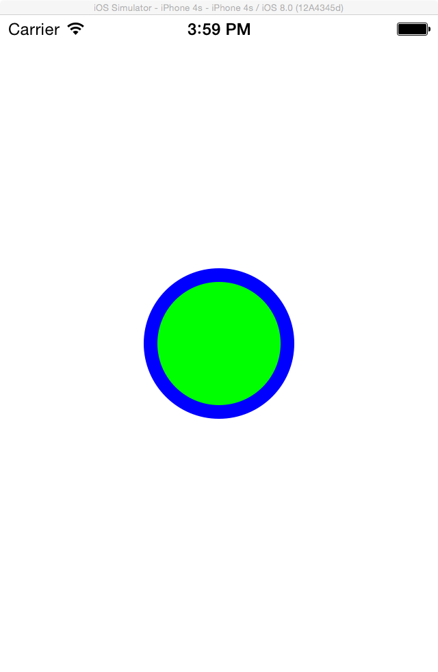 显示了带圆圈的新视图