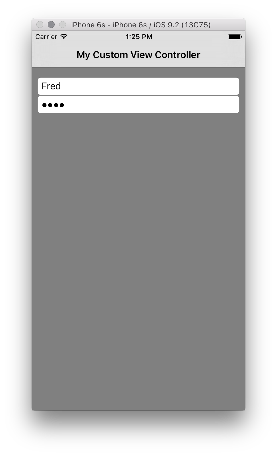 通过将 SecureTextEntry 设置为 true,可隐藏用户输入的文本