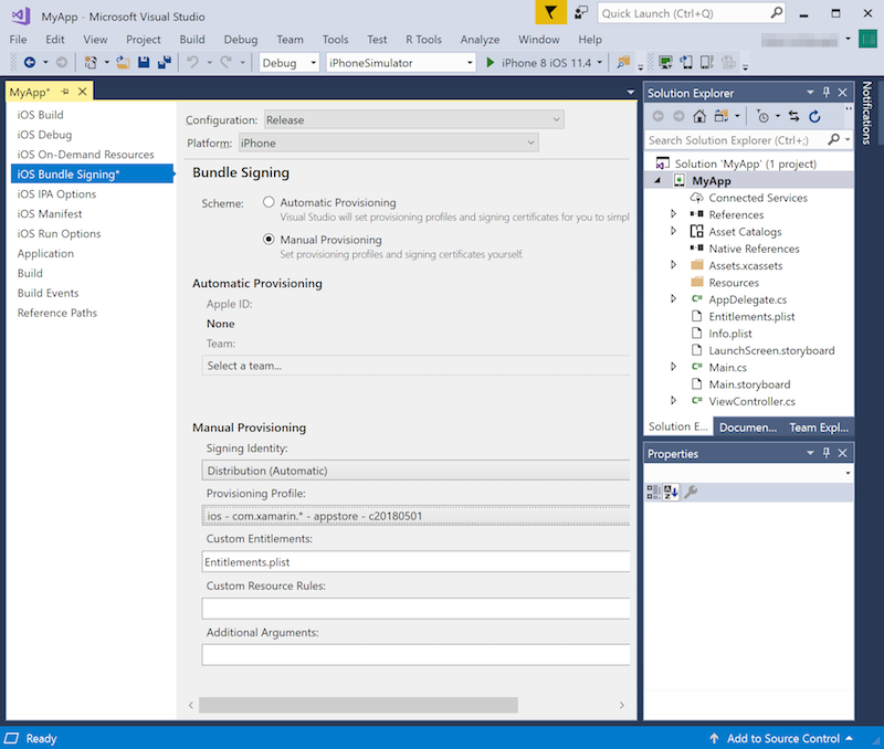 iOS 捆绑签名设置 iOS 捆绑签名设置
