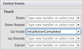 当用户释放 aButton 时,触发 TouchUpInside 事件