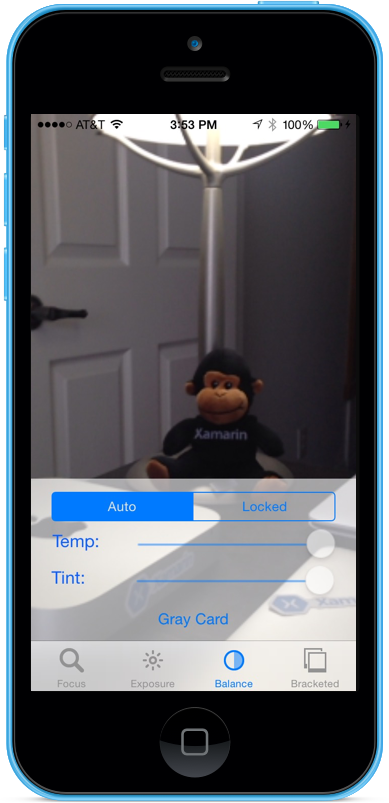 随着相机调整白平衡,滑块将自动移动