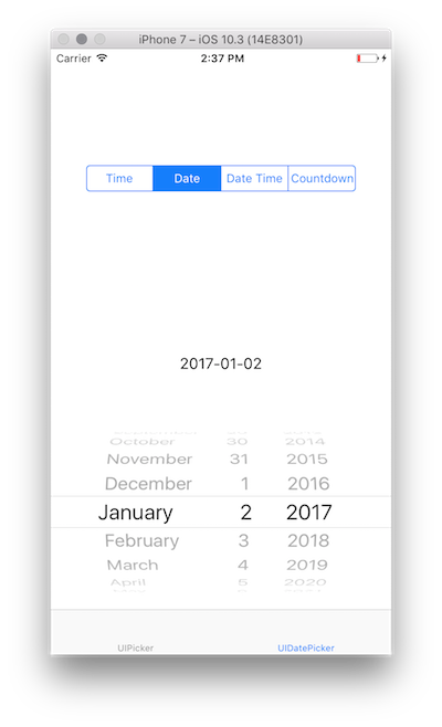 UIDatePickerMode.Date UIDatePickerMode.Date