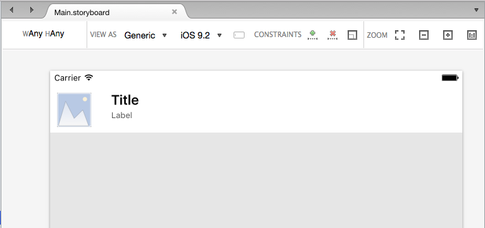 单元格的原型设计