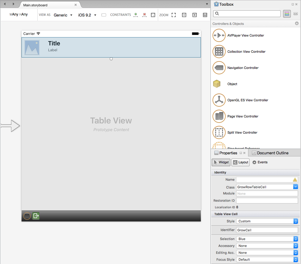 为单元格原型提供唯一标识符