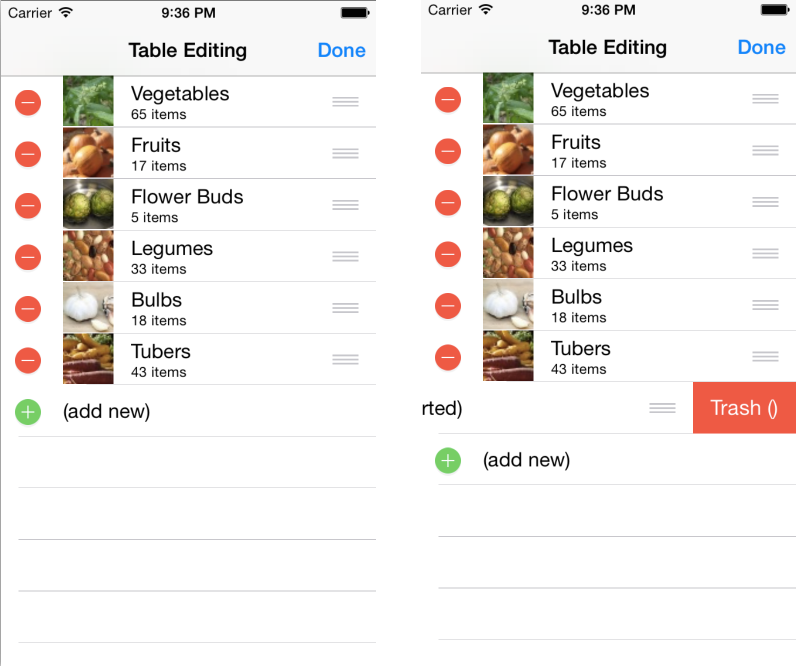 编辑完成后,临时的“新增”行被移除