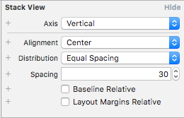 设置堆栈视图选项
