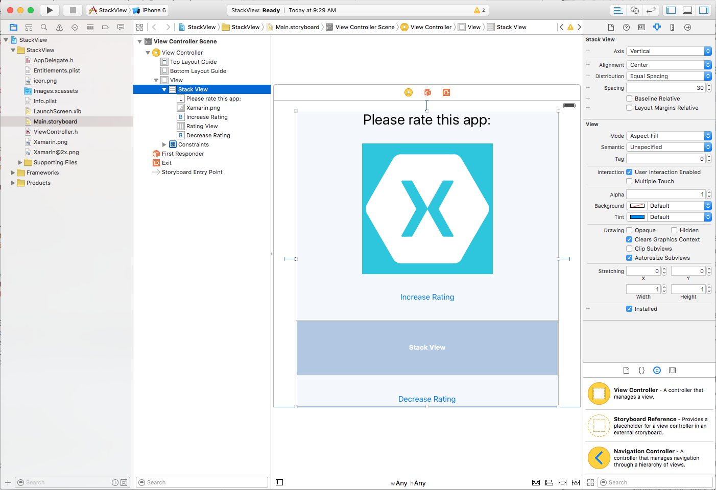 布局堆栈视图 UI