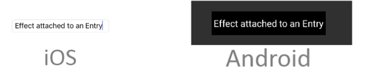 每个平台的焦点效果,未为控件设置焦点