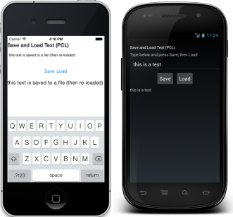 在应用中保存和加载文件 保存和加载文本