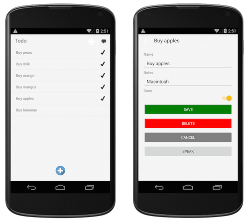 使用 AppCompat 和主题的 Todo 示例应用程序