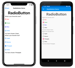 RadioButton 示例 RadioButton 示例