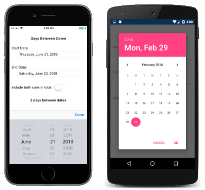 选择日期之间的天数 选择日期之间的天数