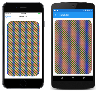 “阴影填充”页的三倍屏幕截图