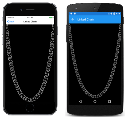 “链接链”页的三倍屏幕截图