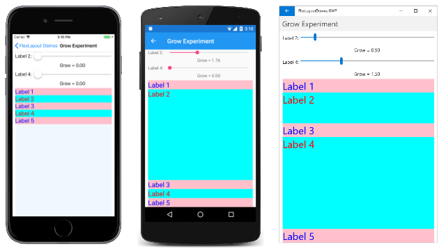 “扩大试验”页面 “扩大试验”页面