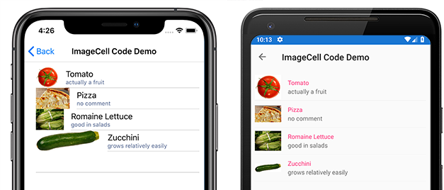 默认 ImageCell 示例 “默认 ImageCell 示例”