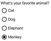 文本型 RadioButton 文本型 RadioButton 的屏幕截图
