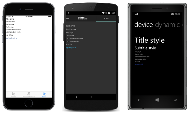 每个平台上的无障碍访问小型设备样式