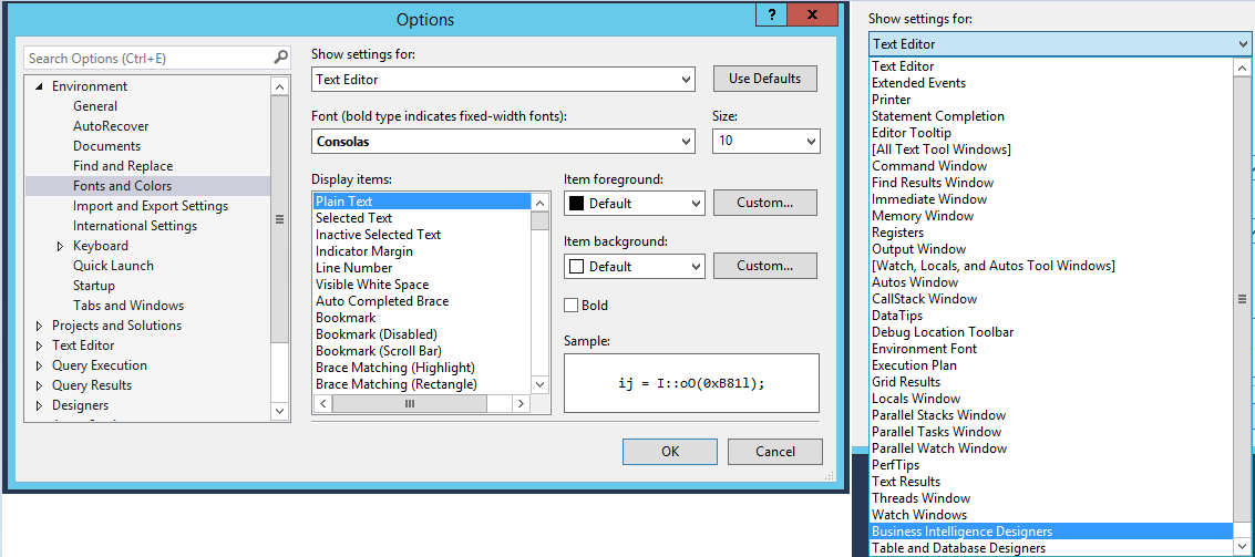 更改字体和颜色