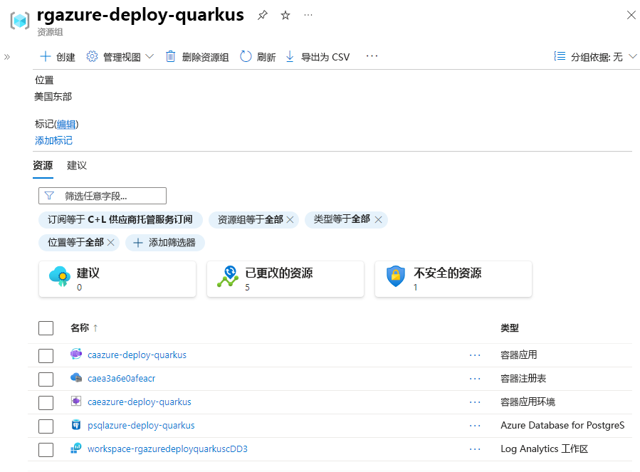 显示已部署应用程序的屏幕截图。