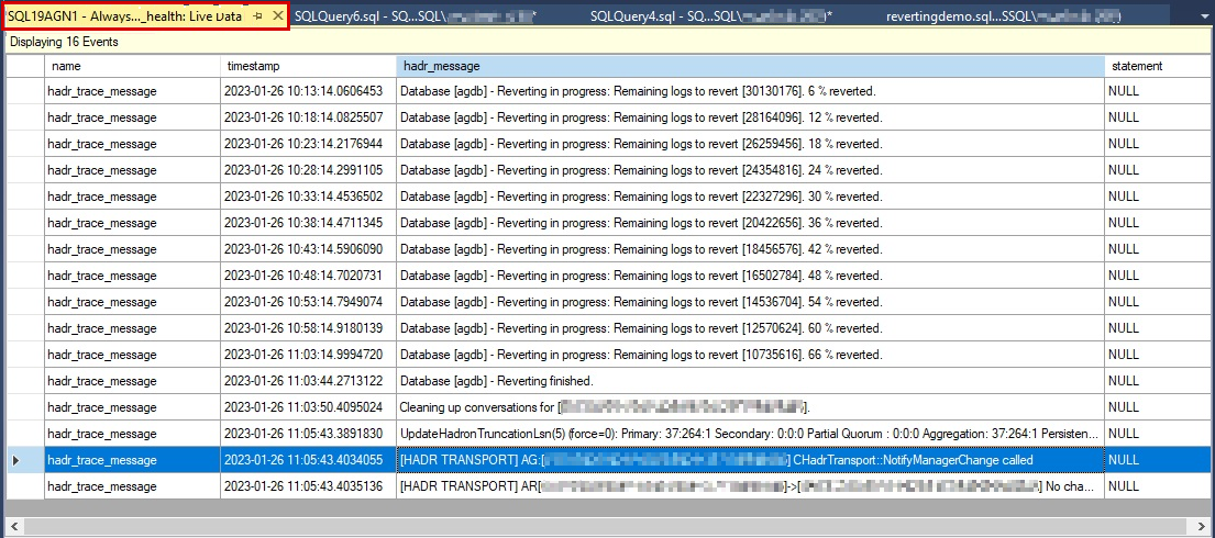 AlwaysOn_health扩展事件日志的屏幕截图。
