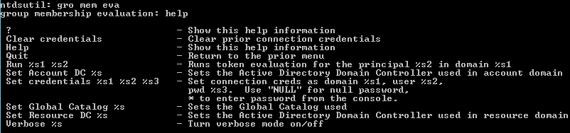 运行 gro mem eva 命令后输出的屏幕截图。