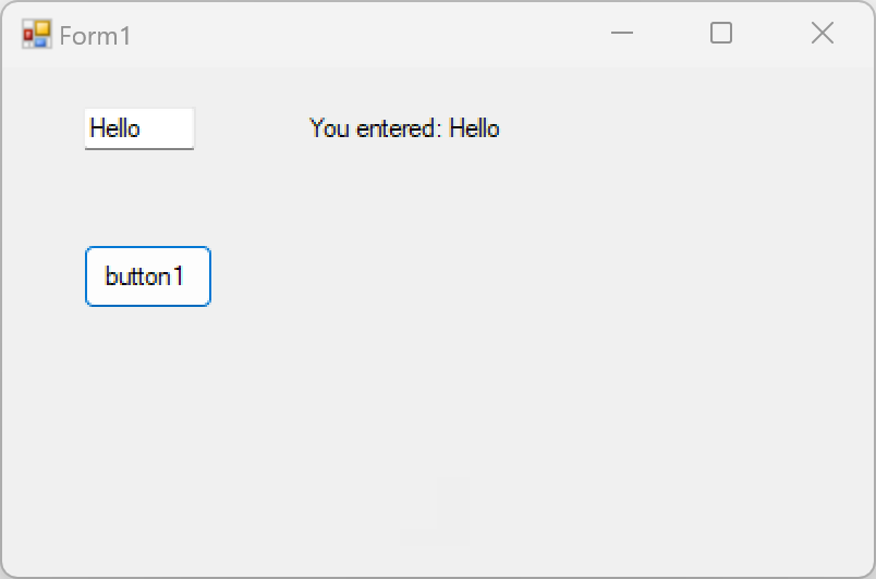 该屏幕截图演示了正在运行的客户端应用程序窗体中显示的结果。